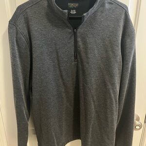 Greg Norman Collection Men's Gray Zip-Up Sweater